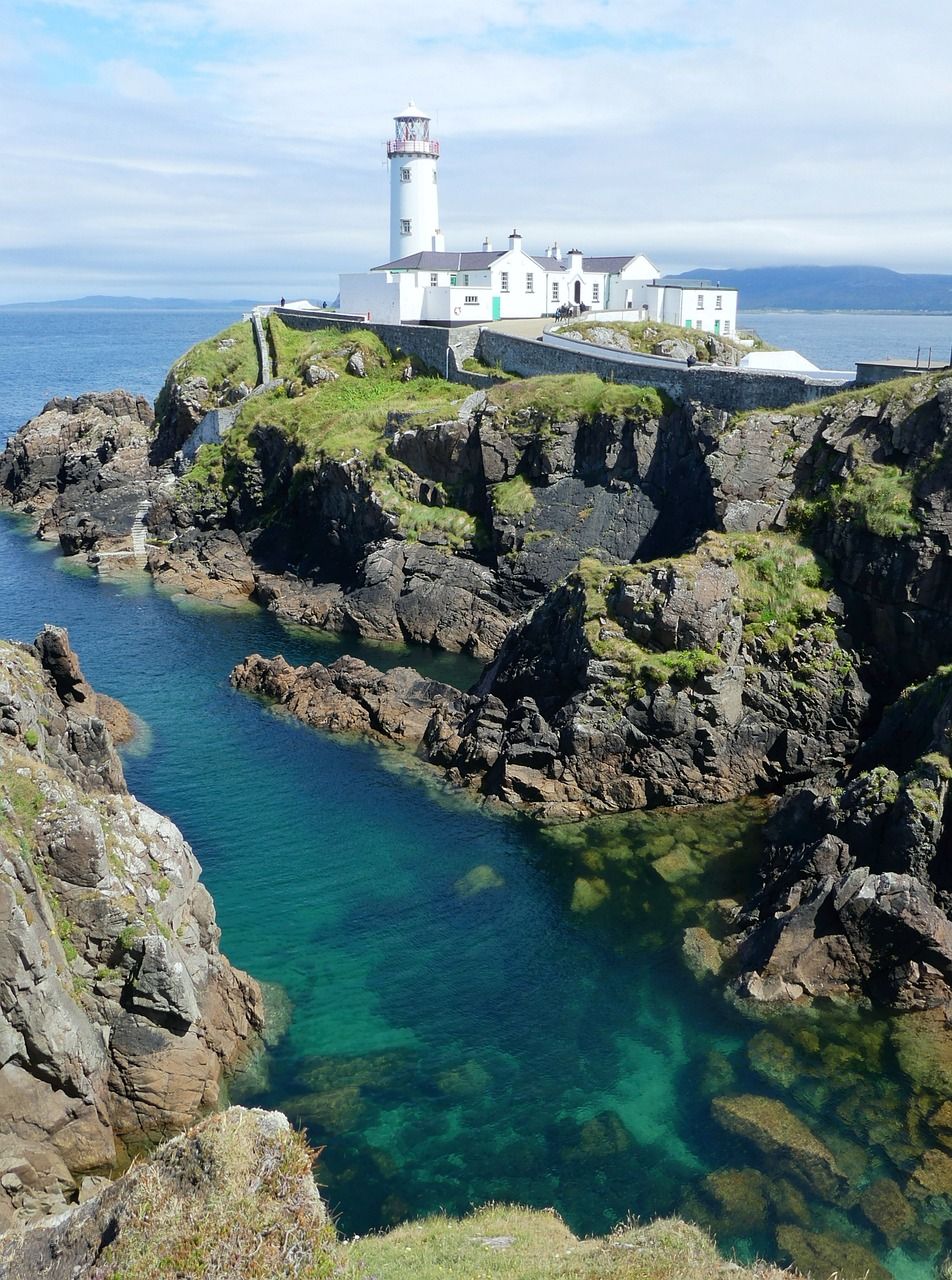 fanad lighthouse, lighthouse, ireland, sea, water, landscape, bay, rock, ireland, ireland, nature, ireland, ireland, ireland